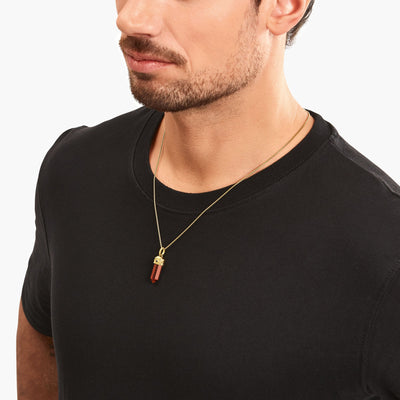Crystal pendant made from red tiger's eye | THOMAS SABO Australia
