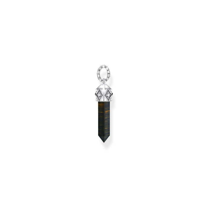Crystal pendant made from golden blue tiger&