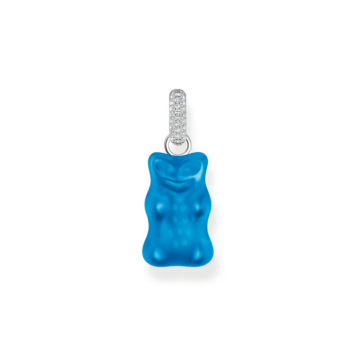 THOMAS SABO x HARIBO: Large Silver pendant Blueberry Blue Goldbear  | THOMAS SABO Australia