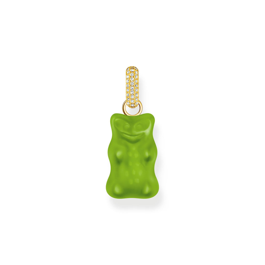 THOMAS SABO x HARIBO: Large Gold-plated Apple Green Goldbear Pendant | THOMAS SABO Australia