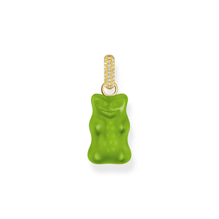 THOMAS SABO x HARIBO: Large Gold-plated Apple Green Goldbear Pendant | THOMAS SABO Australia