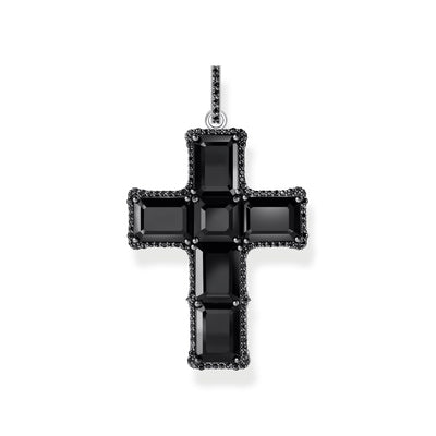 Cross pendant with black zirconia  | THOMAS SABO Australia