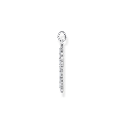 White Romance Cross Pendant and Necklace Set