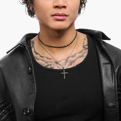 Black Romance Cross Pendant and Velvet Choker Set