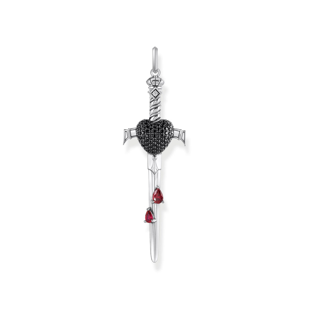 Sword pendant with black and red stones | THOMAS SABO Australia