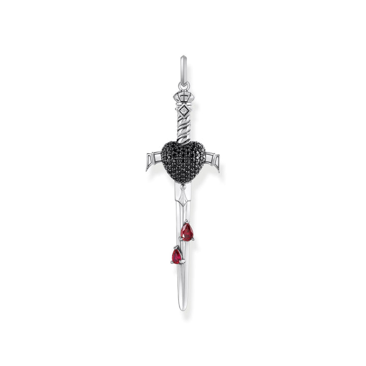 Sword pendant with black and red stones | THOMAS SABO Australia