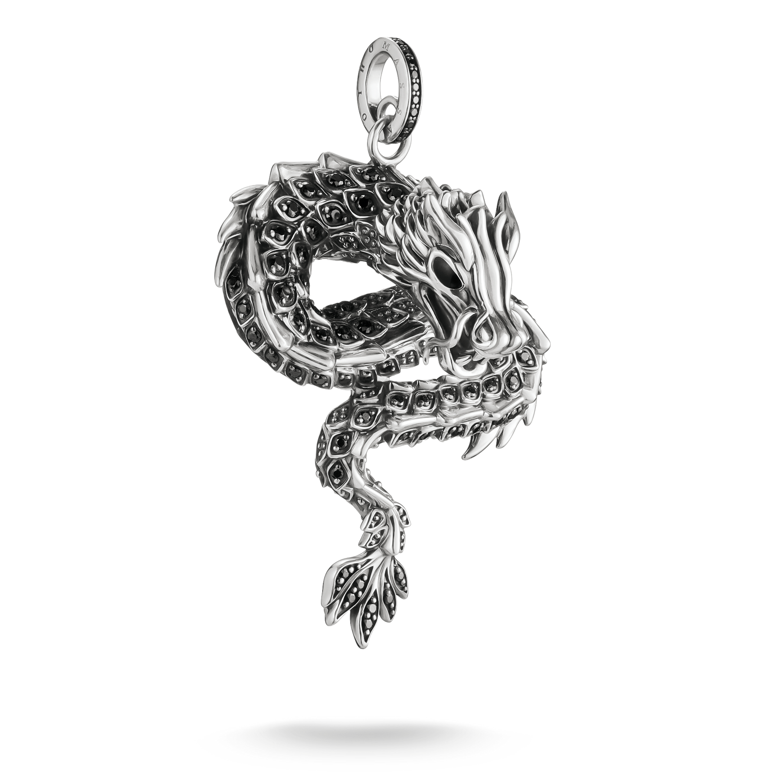Dragon pendant with black zirconia & cold enamel | THOMAS SABO Australia