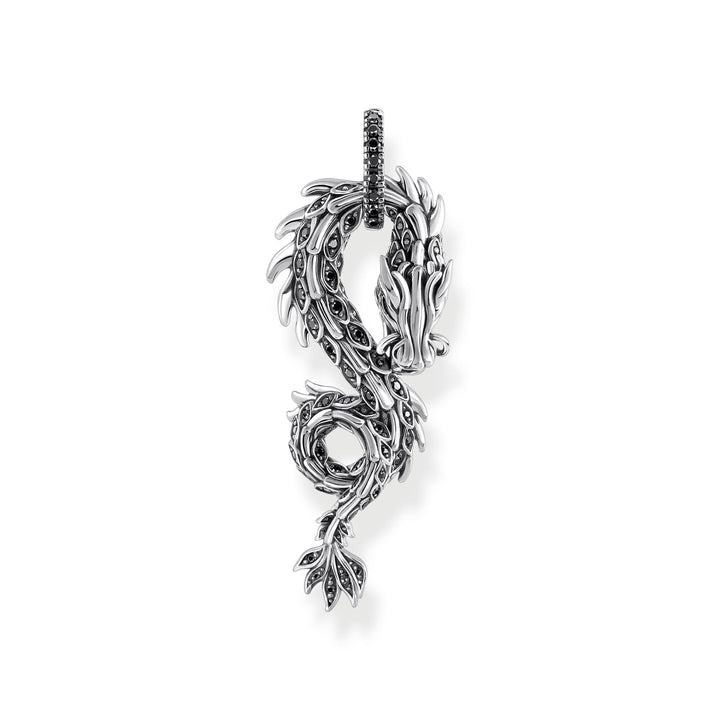 Large Dragon pendant with black zirconia  | THOMAS SABO Australia