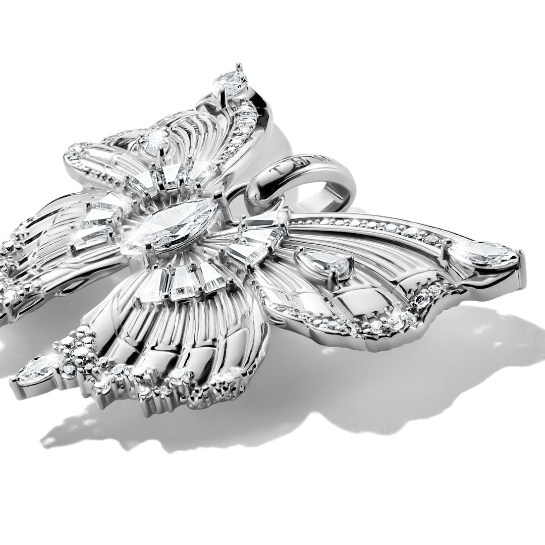 Silver Pendant Butterfly Paradise with stones | THOMAS SABO Australia