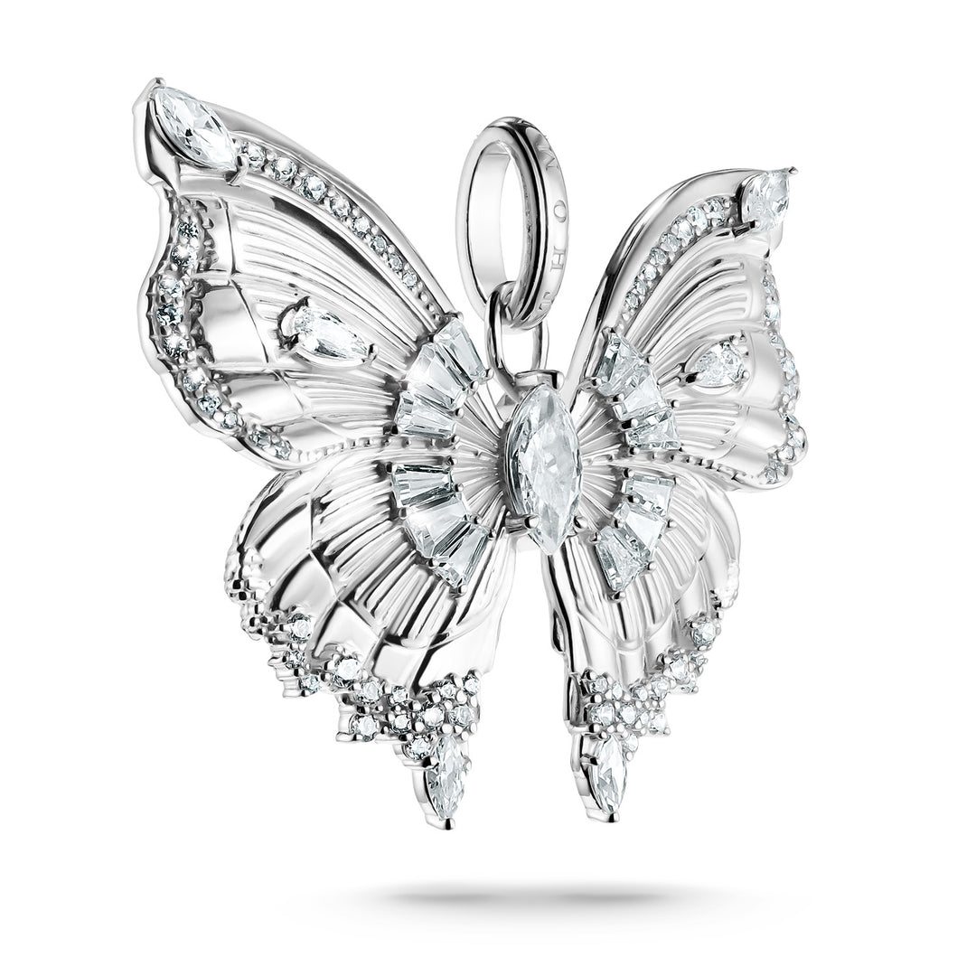 Silver Pendant Butterfly Paradise with stones | THOMAS SABO Australia