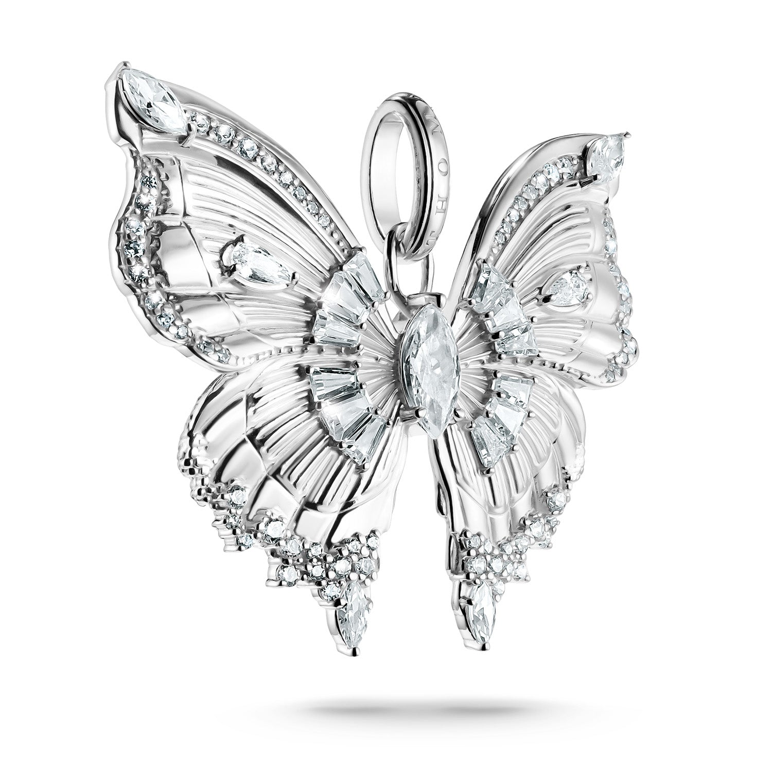 Silver Pendant Butterfly Paradise with stones | THOMAS SABO Australia