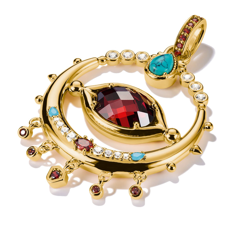 Pendant with Red Zirconia Stone Elyndra