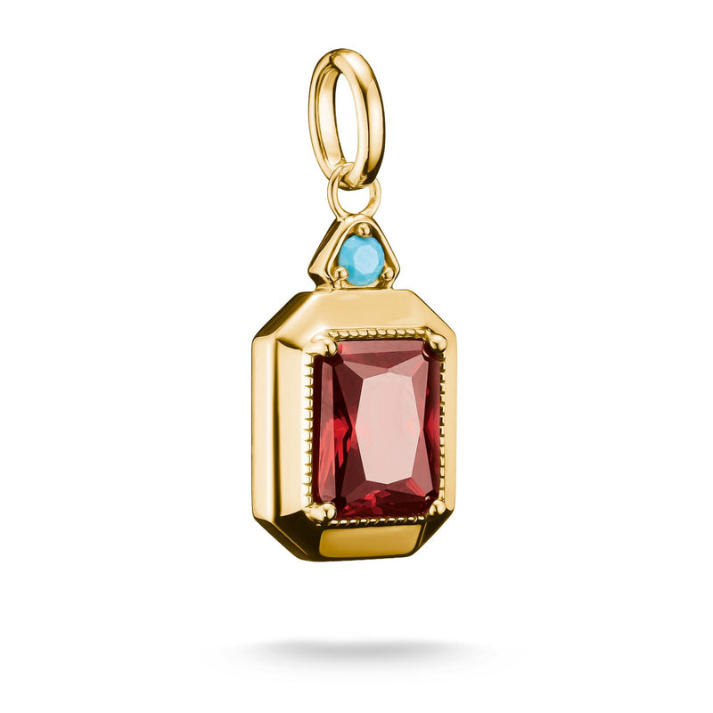 Octagon Pendant with Red Zirconia Stone Elyndra | THOMAS SABO Australia