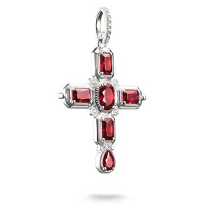Cross Pendant with Red Zirconia Stones | THOMAS SABO Australia