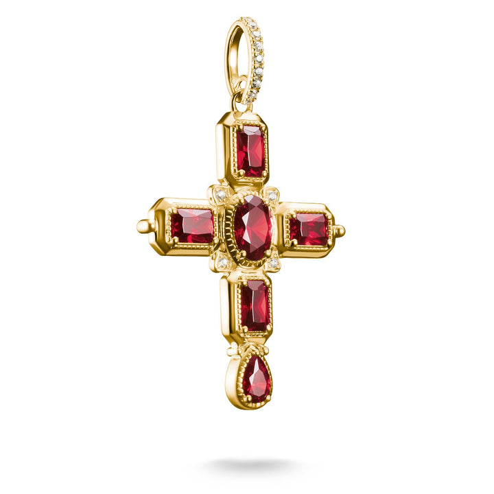 Cross Pendant with Red Zirconia Stones | THOMAS SABO Australia