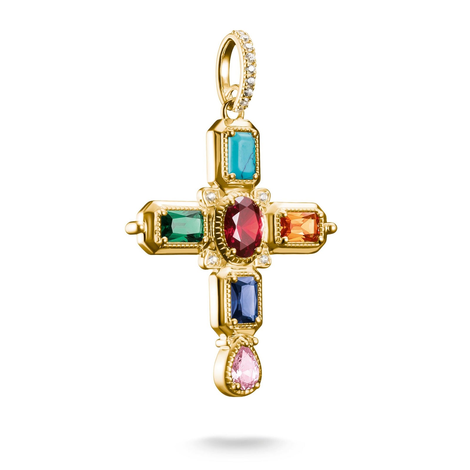 Pendant cross with stones  | THOMAS SABO Australia