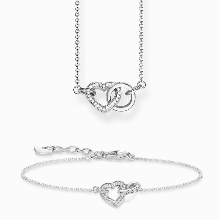 Together Forever Heart Silver Set