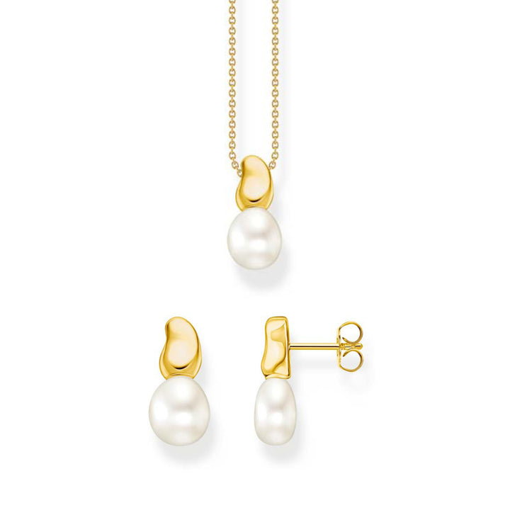Freshwater Pearl Necklace &amp; Ear Studs Set