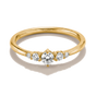 Ring with zirconia stones