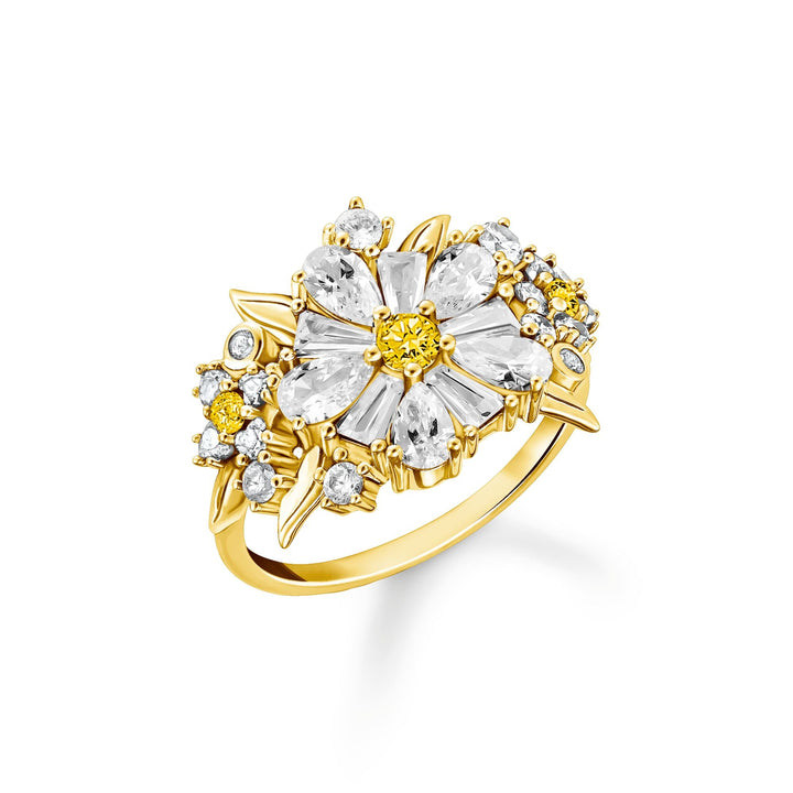 cocktail ring Lovely Daisy with stones | THOMAS SABO Australia