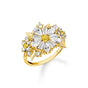 cocktail ring Lovely Daisy with stones | THOMAS SABO Australia