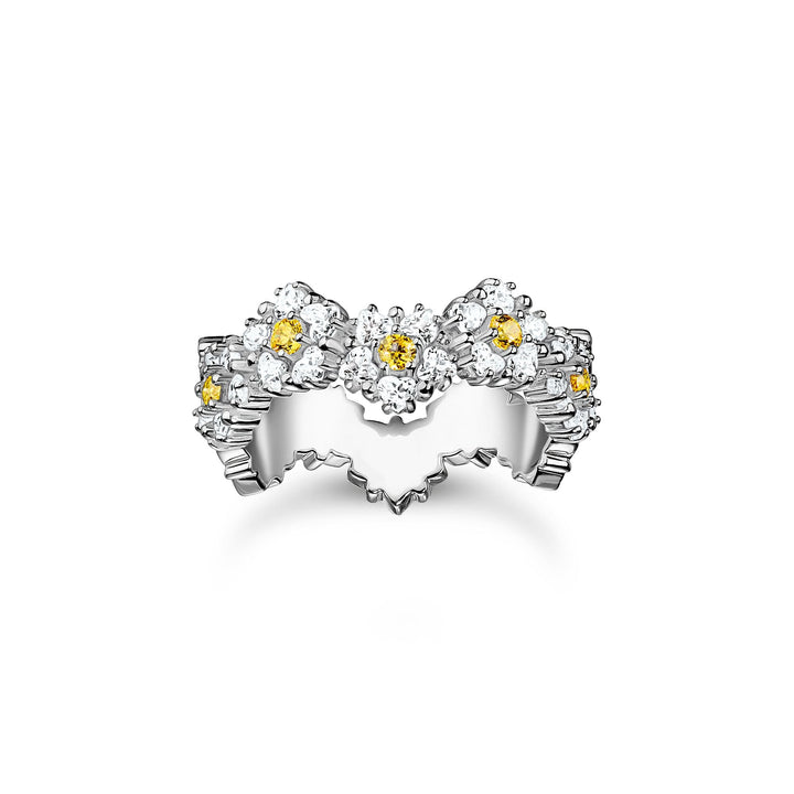 ring Lovely Daisy with stones  | THOMAS SABO Australia