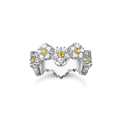 ring Lovely Daisy with stones  | THOMAS SABO Australia