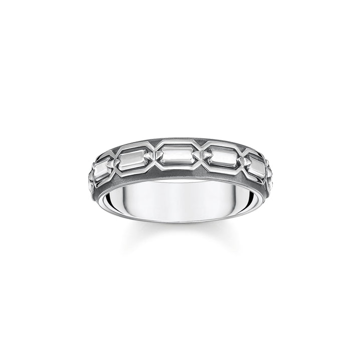 Ring crocodile shell silver blackened | THOMAS SABO Australia