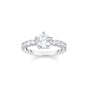 Heritage Glam Solitaire ring with white zirconia stones | THOMAS SABO Australia