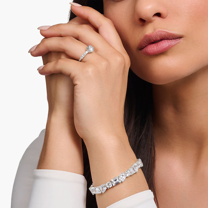 Heritage Glam Solitaire ring with white zirconia stones | THOMAS SABO Australia