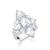 Heritage Glam cocktail ring with white zirconia stones | THOMAS SABO Australia