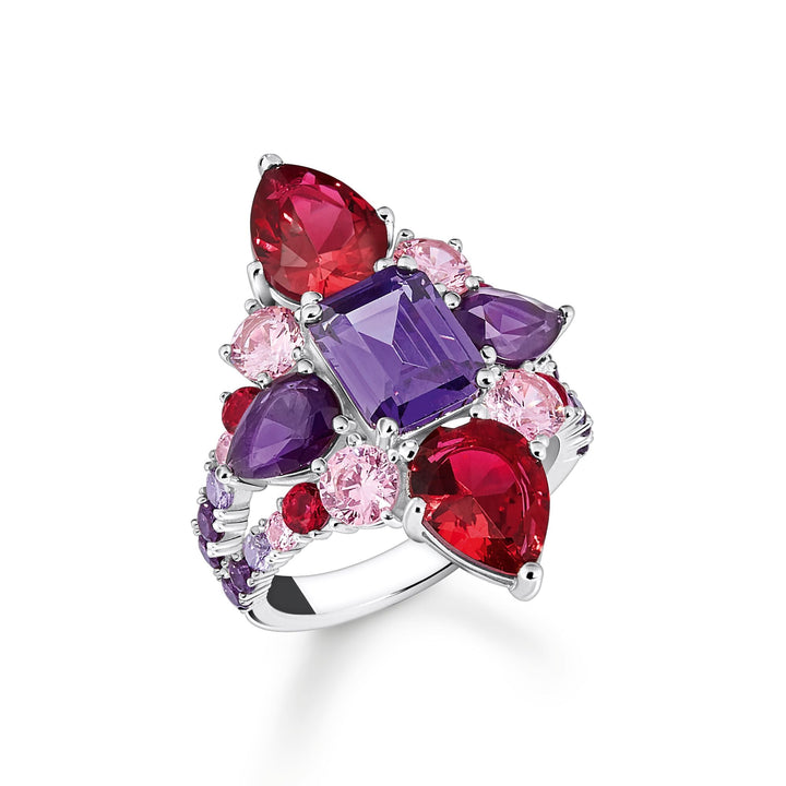 Heritage Glam Cocktail ring with colourful stones | THOMAS SABO Australia