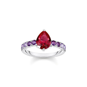 Heritage Glam Solitaire ring with colourful stones | THOMAS SABO Australia