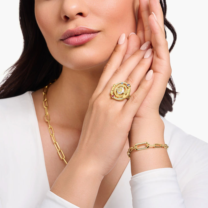 Cosmic cocktail ring with half-ball and stones | THOMAS SABO Australia