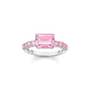 Solitaire ring with pink zirconia stones | THOMAS SABO Australia