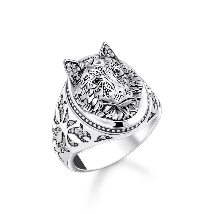Rebel Wolf signet ring | THOMAS SABO Australia