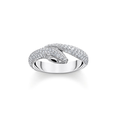 Snake ring with white zirconia | THOMAS SABO Australia