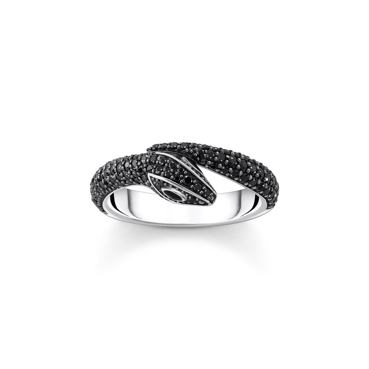 Snake ring with black zirconia | THOMAS SABO Australia