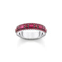 Ring with ruby red stones  | THOMAS SABO Australia
