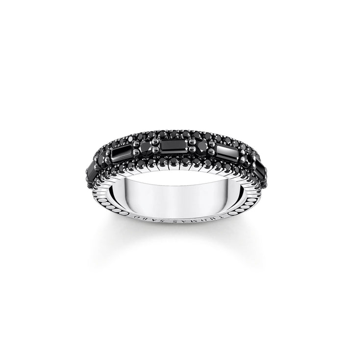 Ring with black zirconia  | THOMAS SABO Australia