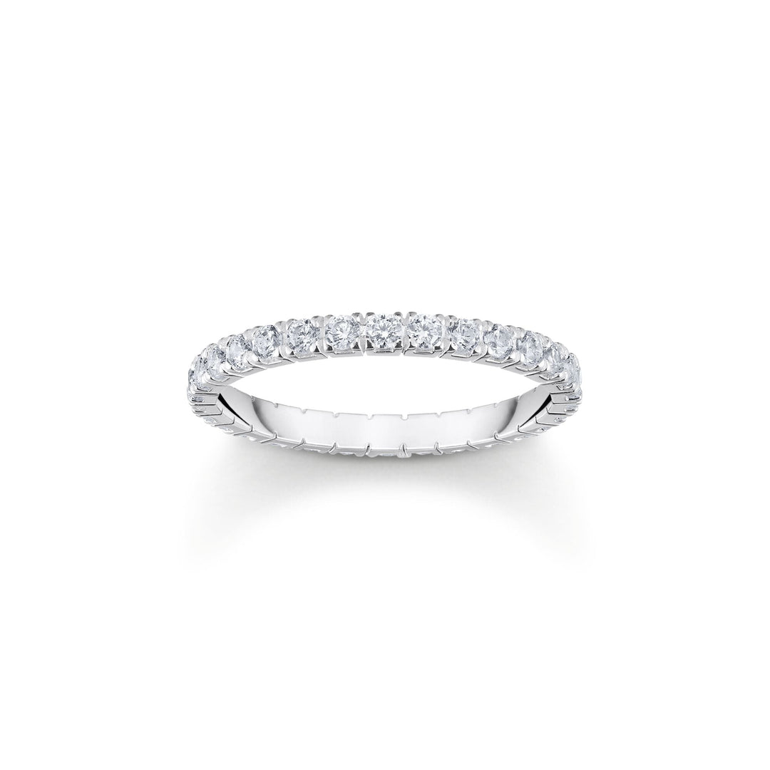Ring in delicate design with white zirconia | THOMAS SABO Australia