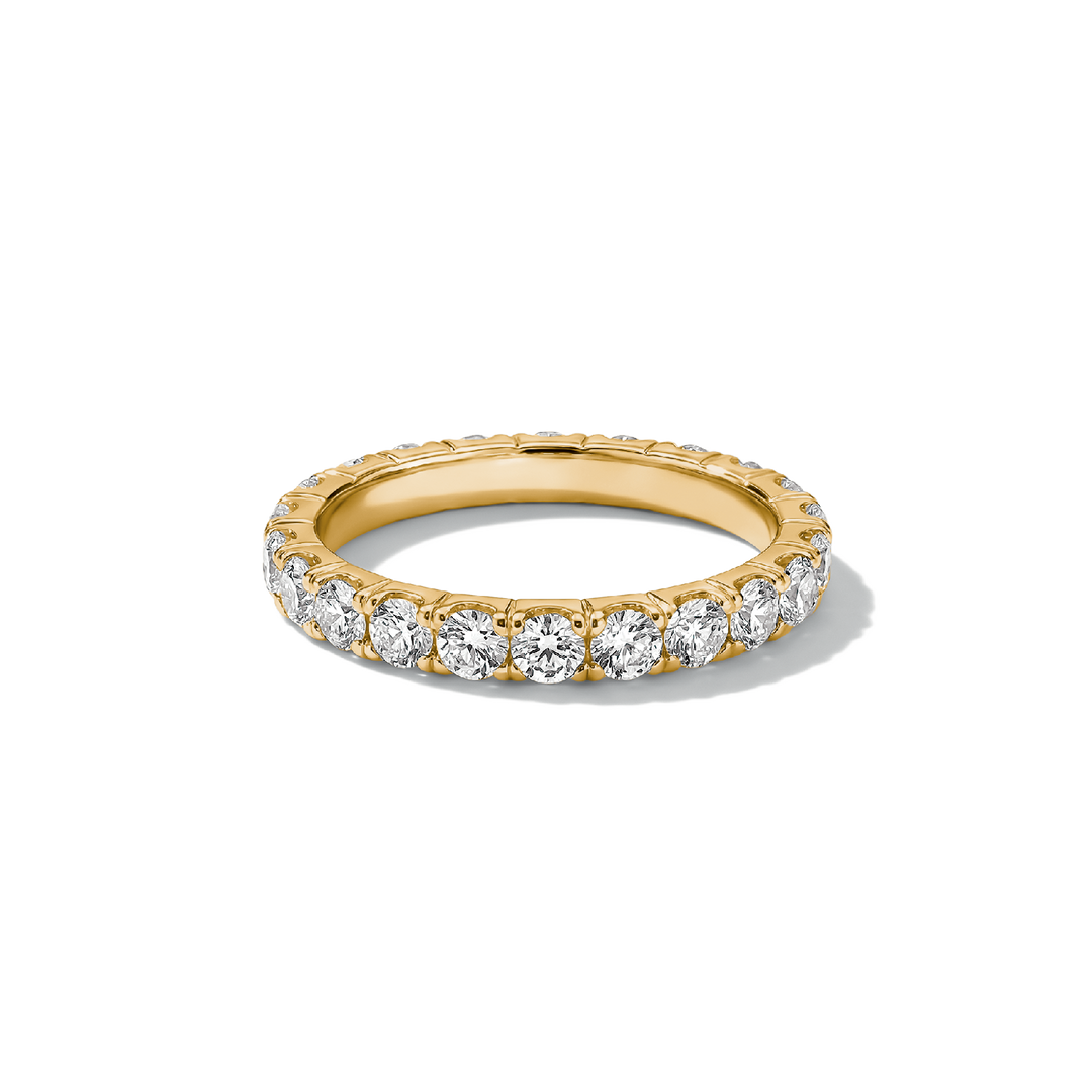 Eternity ring with zirconia