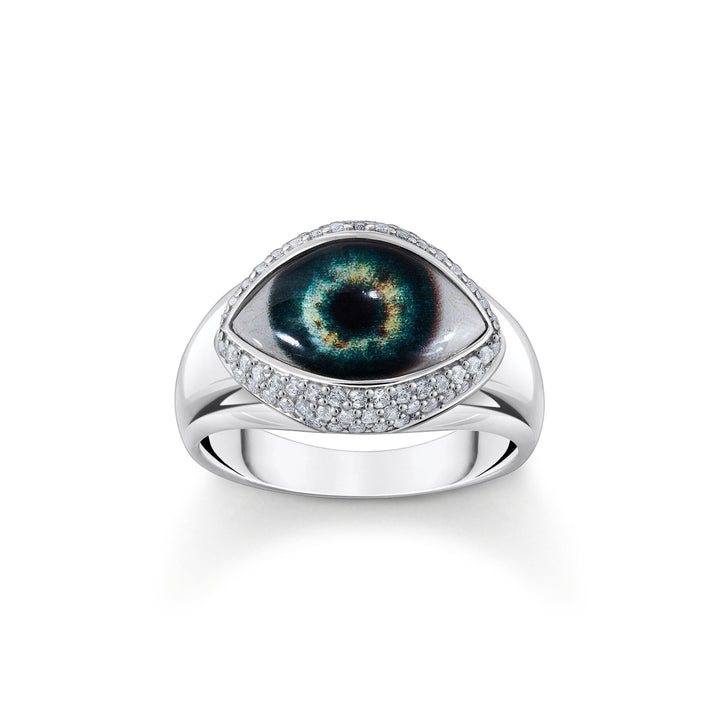 Ring with all-seeing eye with zirconia | THOMAS SABO Australia