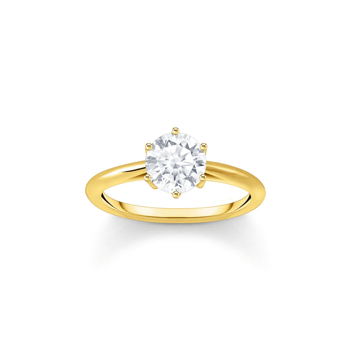Ring with white zirconia in brilliant cut | THOMAS SABO Australia