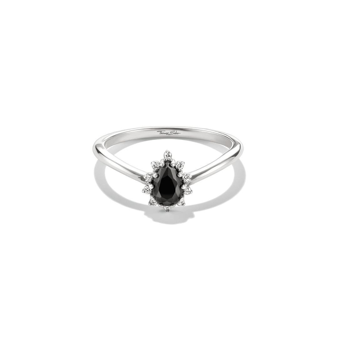 Ring Black Drop Zirconia True Romance | THOMAS SABO Australia