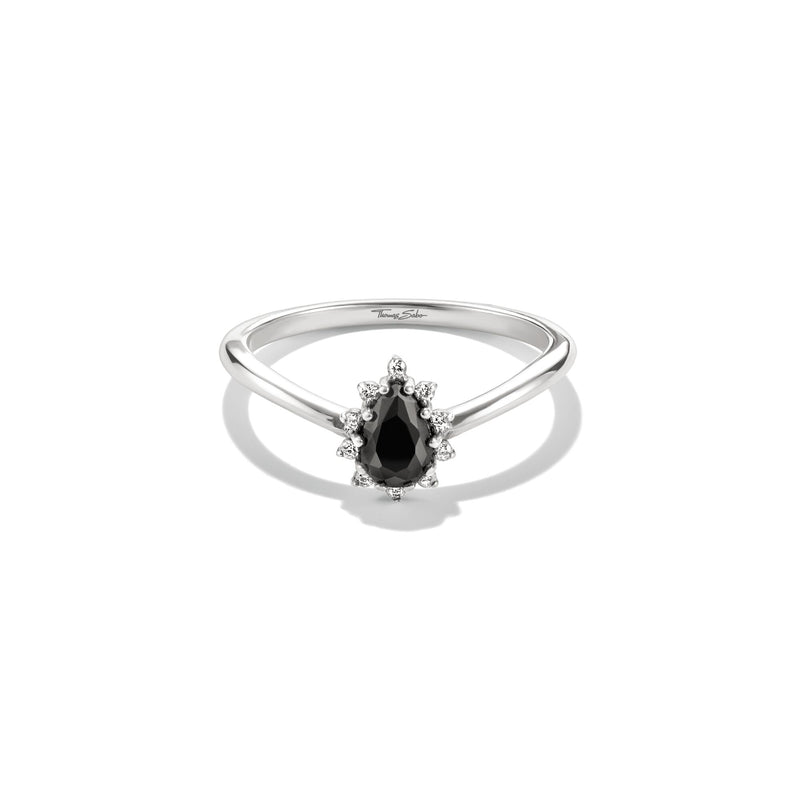 Ring Black Drop Zirconia True Romance | THOMAS SABO Australia