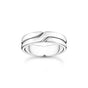 Crossed silver ring duo | THOMAS SABO Australia