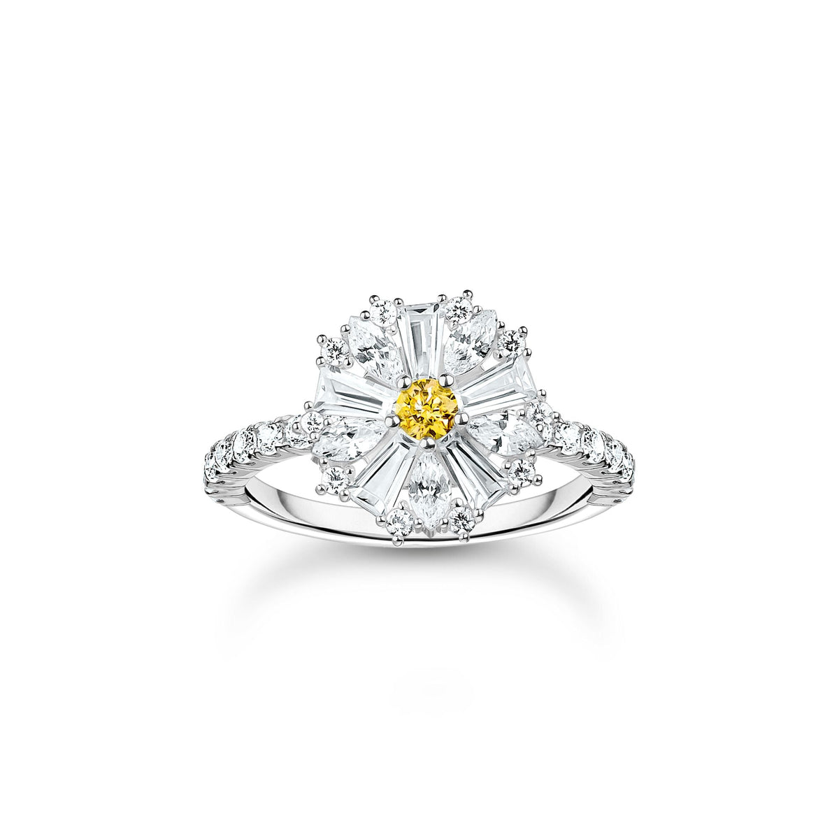 cocktail ring Lovely Daisy with stones | THOMAS SABO Australia
