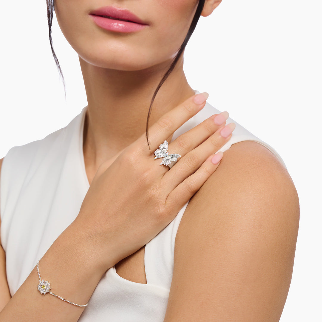 Lovely Daisy Bracelet in Silver