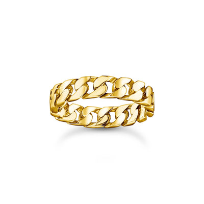 Gold-plated chain link rings | THOMAS SABO Australia